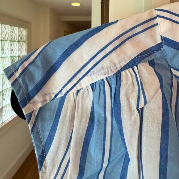 Vineyard Vines NWT Ocean Stripe Popover Top Size Small Sleeveless - Picture 7 of 8